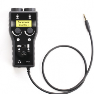 Saraminic SmartRig+ 2-CH Universal Audio Adapter for both camera & smartphone