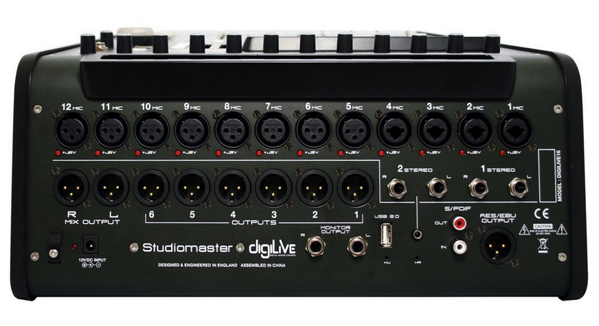 Studiomaster DigiLive16 - 16 Input 8 Output Digital Mixer - Image 4