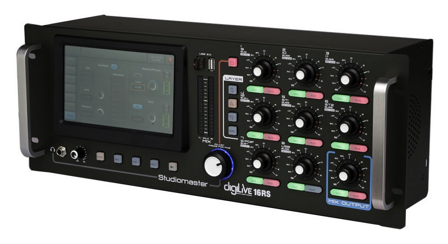 Studiomaster DigiLive 16RS- 16 Input 8 Output Digital Rack Mixer - Image 4